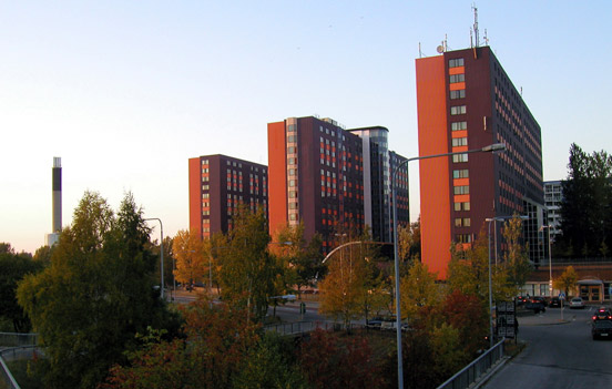 Röngenvägen 1, 3, 5 and power plant